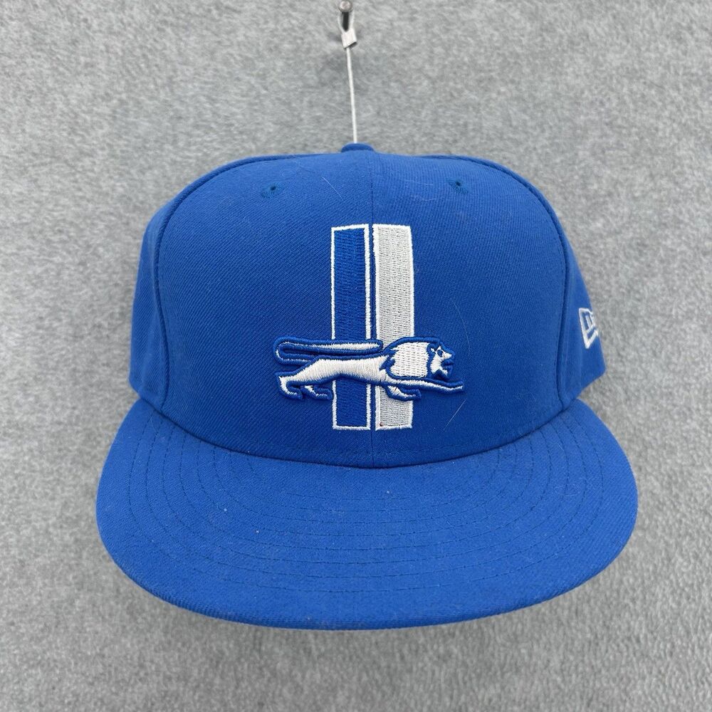 DETROITS LIONS Embroidered Blue Official 59FIFTY SnapBack Hat
